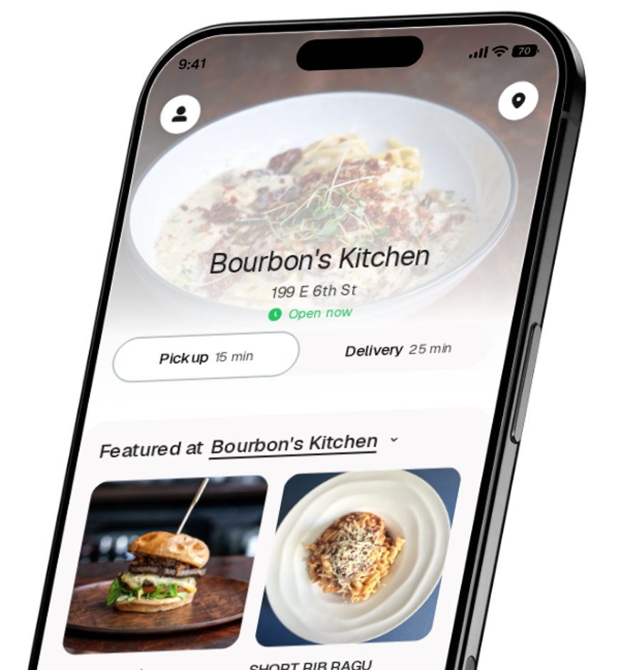 Bourbon's Kitchen app preview